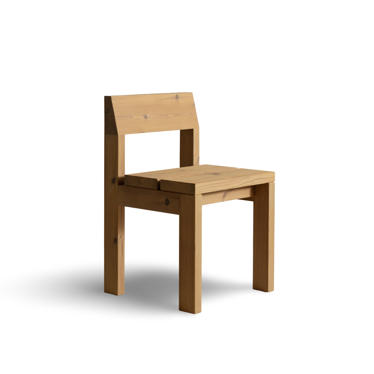 Silla de exterior de madera maciza de diseño nórdico