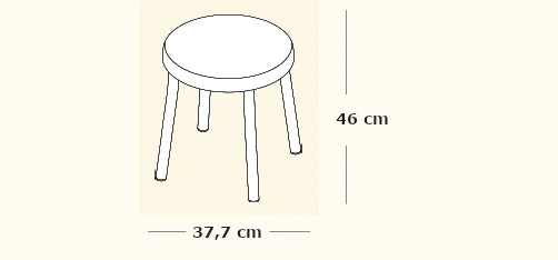 Medidas del producto Taburete Tasca